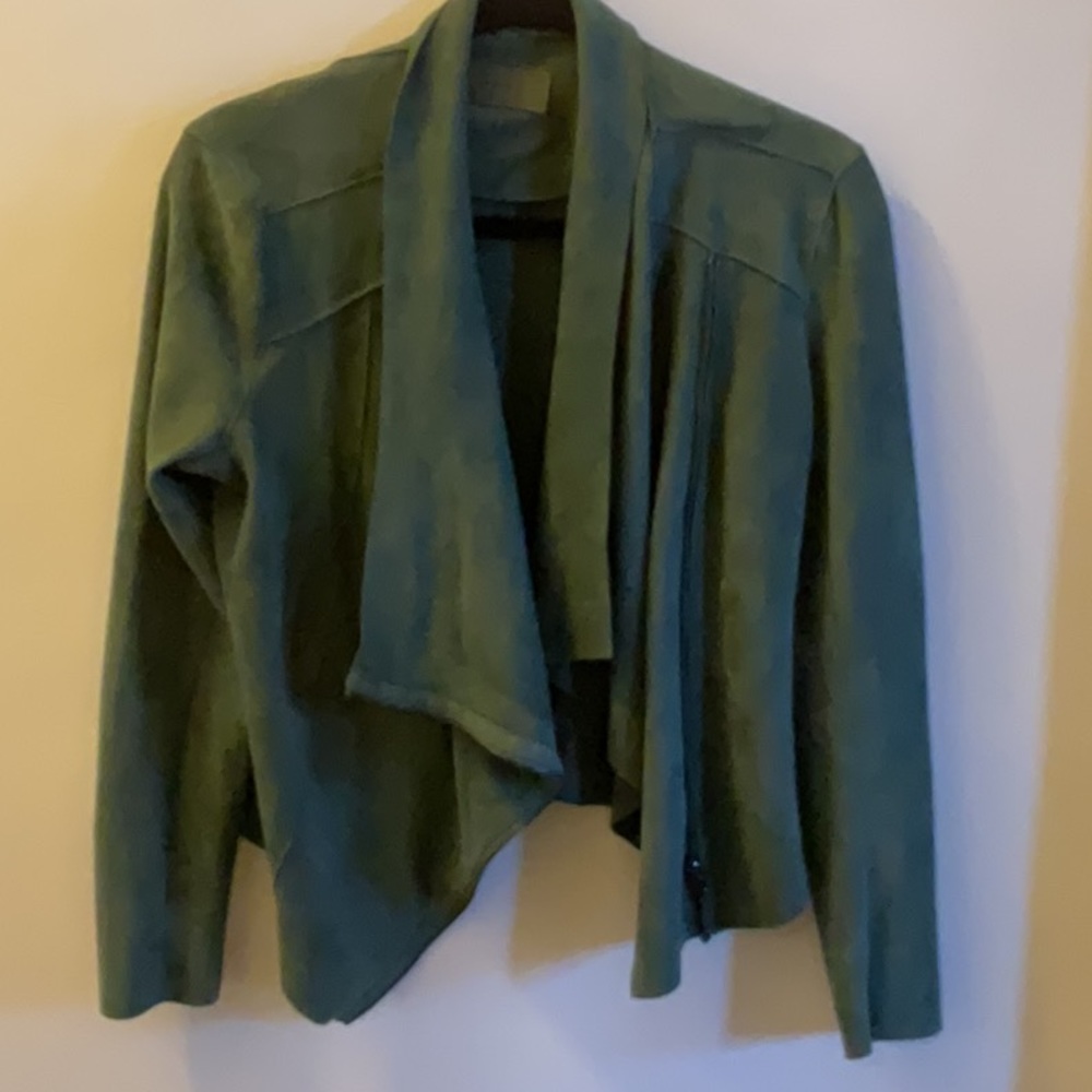 BLANKNYC draped faux suede jacket. Only worn once!
